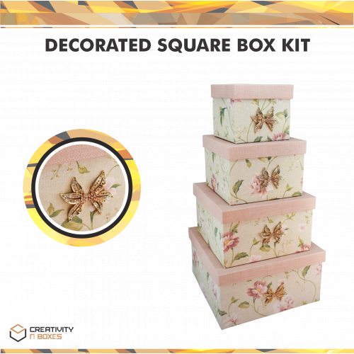 Decorated Square Box Kit